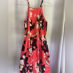 Vince Camuto Floral Coral Dress